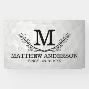 Lona Nombre del patrón de bola de golf personalizado an