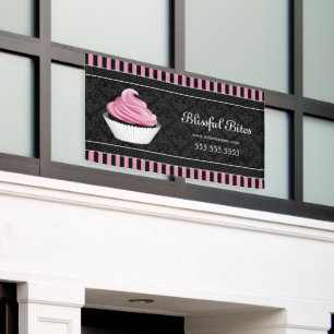 Lona Nombre elegante de la panadería del pastel