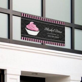Lona Nombre elegante de la panadería del pastel