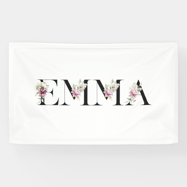 Lona Nombre Emma (Horizontal)