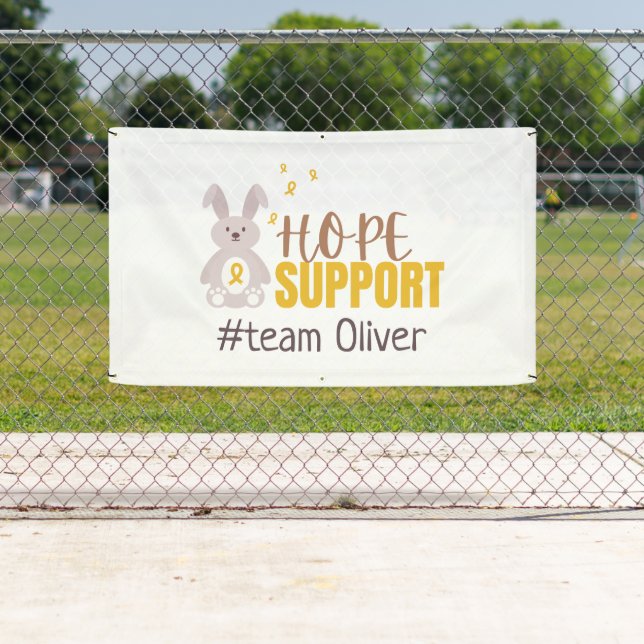 Lona nombre personalizado de cáncer infantil Banner Rót (In situ)