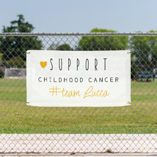 Lona nombre personalizado de cáncer infantil Banner Rót