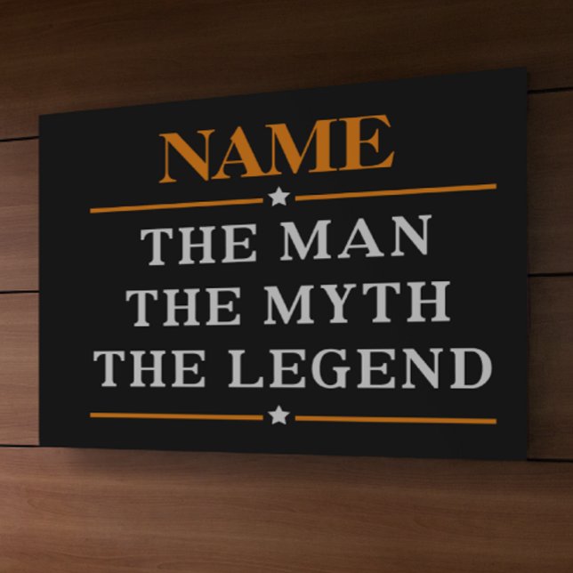 Lona Nombre Personalizado El Hombre El Mito La Leyenda (Subido por el creador)