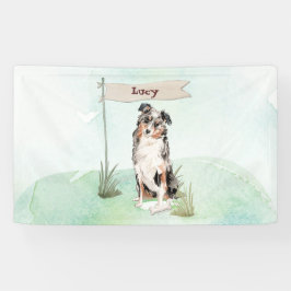 Lona Nombre personalizado Perro Pastor Australiano