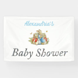 Lona Nombre personalizado Peter el Baby Shower del cone