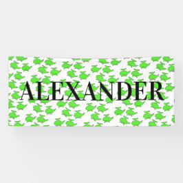 Lona Nombre simple del cumpleaños del helicóptero