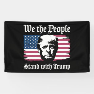 Lona Nosotros El Pueblo Apoyamos A Donald Trump Apoyo 2