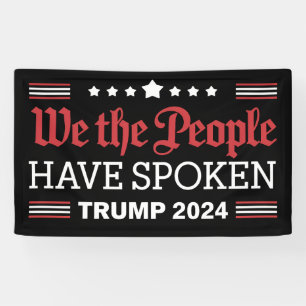 Lona Nosotros El Pueblo Hemos Hablado Trump 2024