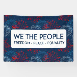 Lona NOSOTROS EL PUEBLO Libertad Libertad Igualdad Paz