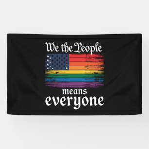 Lona Nosotros El Pueblo Significa Todos Bandera De EE.