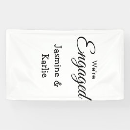 Lona Nosotros somos una pareja comprometida nombre romá