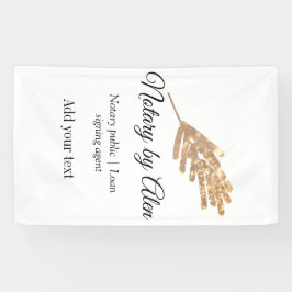 Lona Notario público Agente de firma de préstamo agrega