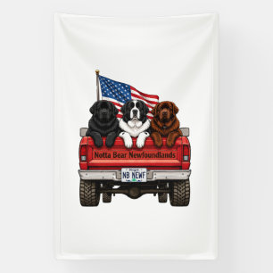 Lona Notta Bear Newfoundlands – Pickup Patriótico