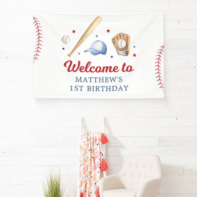 Lona Novato de béisbol del año primer cumpleaños (in situ)