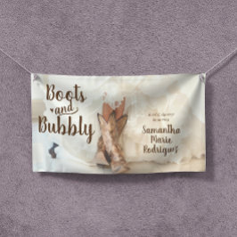 Lona Novia de Texas con Botas y Burbujas Despedida de S