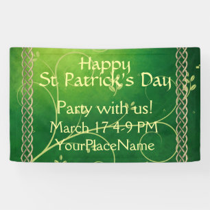 Lona Nudos y hojas verdes celtas