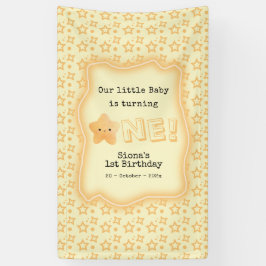 Lona Nuestro bebé cumple un lindo cumpleaños