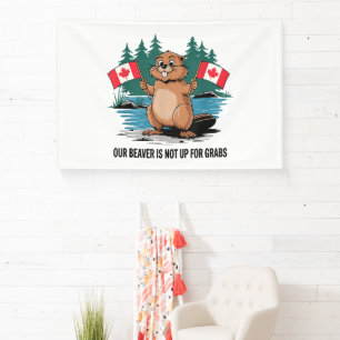 Lona Nuestro castor no está en venta Orgullo canadiense