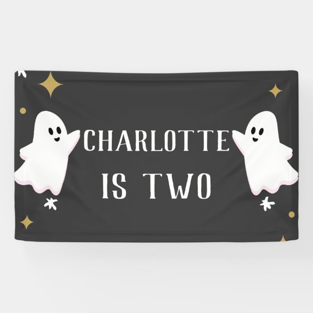 Lona Nuestro pequeño novio cumple dos años de foto (Horizontal)