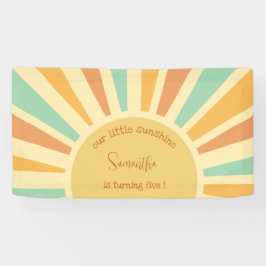 Lona nuestro pequeño sol gran sol con los rayos cumplea