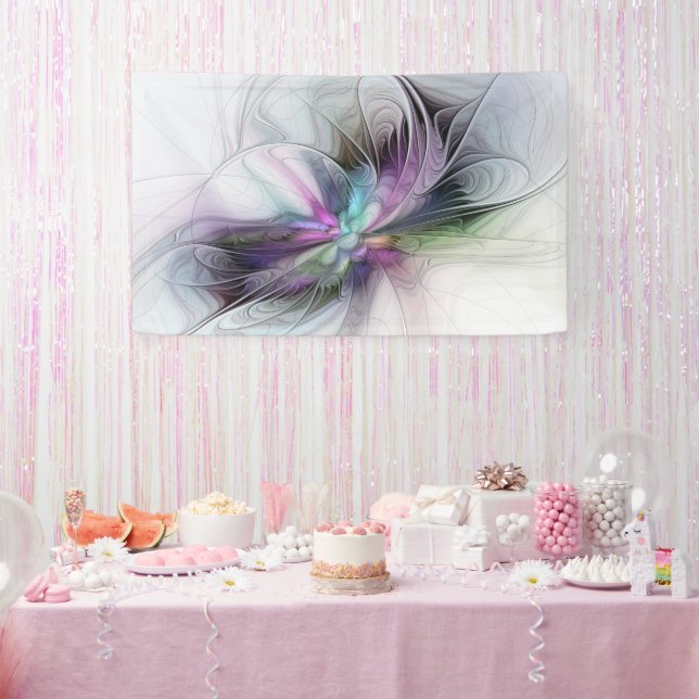 Lona Nueva vida, colorida abstracción de fantasía artís (Fiesta)