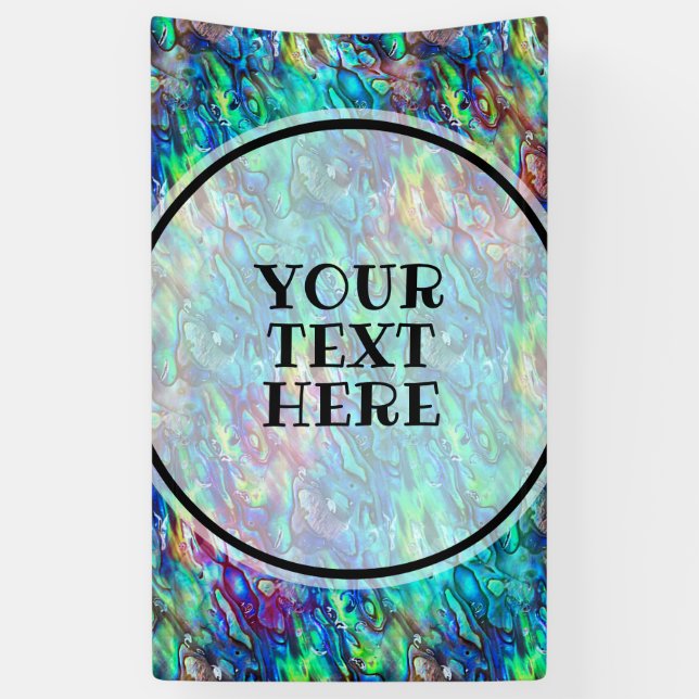 Lona Nueva Zelanda Abalone Paua Patrón 1 a (Vertical)