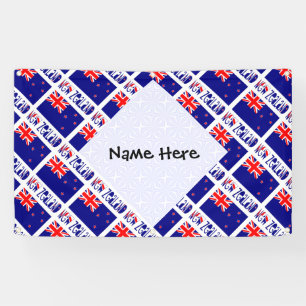 Lona Nueva Zelanda Neozelandés Bandera Personalizada co