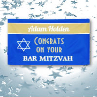 ¡NUEVO! Banner del bar personalizado Mitzvah