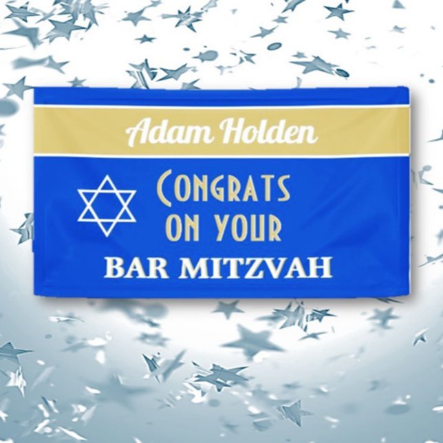 Lona ¡NUEVO! Banner del bar personalizado Mitzvah (Subido por el creador)