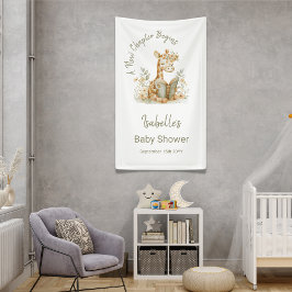 Lona Nuevo capítulo comienza Bookish Giraffe Baby Showe