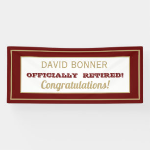 Lona Nuevo diseño!Banner de retiro feliz