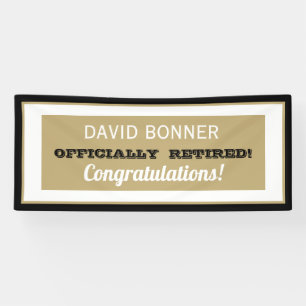 Lona Nuevo diseño!Banner de retiro feliz