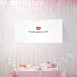 Lona ¡NUEVO! Estandarte - 4'x8' - Interior - Personaliz