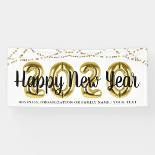 Lona Números de globos de AÑO NUEVO 2020 FELIZ