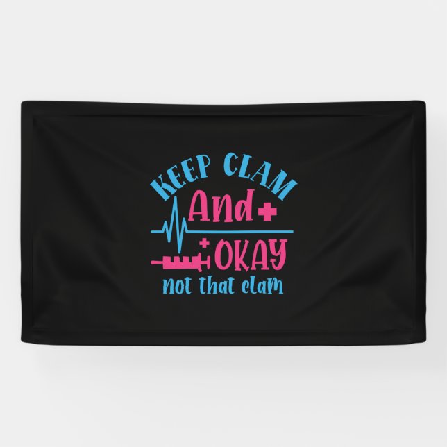 Lona Nurse Gift | Keep Calm And Okay Not That Clam (Horizontal)