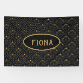 Lona Nursery gótica Rosa negro Damask personalizado