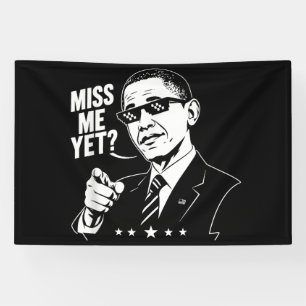 Lona Obama 2028 Me Extrañas Todavía Presidente 44 Diver