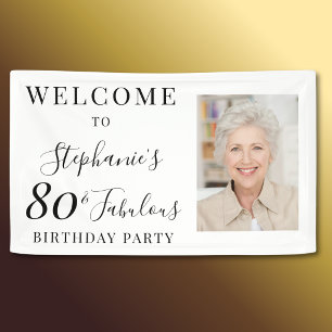 Lona Ochenta y Fabuloso Cumpleaños 80 Foto Fiesta 