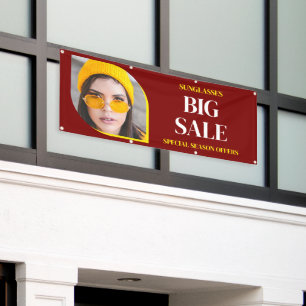 Lona Oferta de Ventas de Gafas de Sol con Estandarte Pe