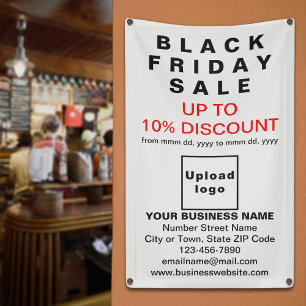 Lona Oferta del Viernes Negro en Banner Blanco
