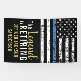 Lona Oficial de policía Aplicación de la ley de jubilac