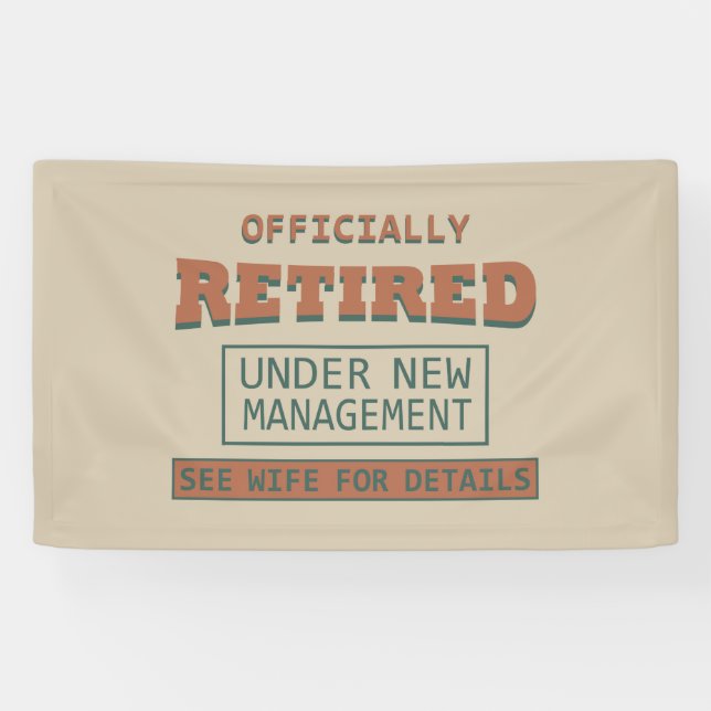 Lona oficialmente jubilado bajo nueva dirección (Horizontal)