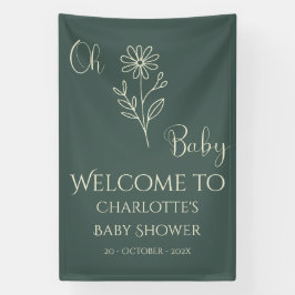 Lona Oh Baby Minimalist Wildflower Baby Shower