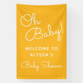 Lona Oh Baby Modern Minimal Yellow Summer Baby Shower