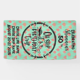 Lona Oh Barco es una puerta de crucero de cumpleaños