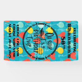 Lona Oh Barco es una puerta de crucero de cumpleaños