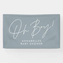 Lona oh Boy baby showscript moderno bebé elegante