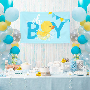 Lona Oh Boy Watercolor Rubber Duck Baby Shower