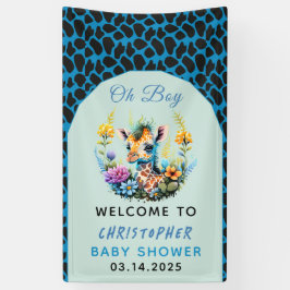 Lona ¡Oh, chico! Baby Giraffe Baby Shower