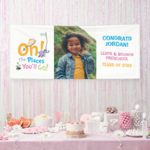 Lona ¡Oh, los lugares a los que vas! Invitación de grad